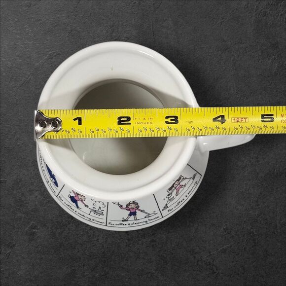 Vintage Working Woman’s No-Spill Mug RPP Inc Funny Coffee Cup 1980s Humor Travel - Picture 8 of 9